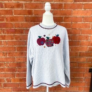 vintage apple sweater